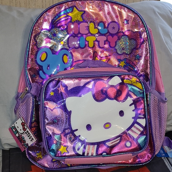 hello kitty backpack with lunch box
